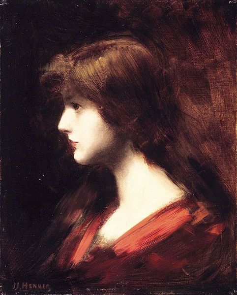 Jean-Jacques Henner Head of a Girl